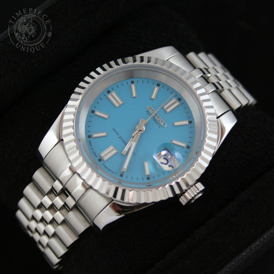 Seiko Mod - Tiffany Blue - Fluted Datejust