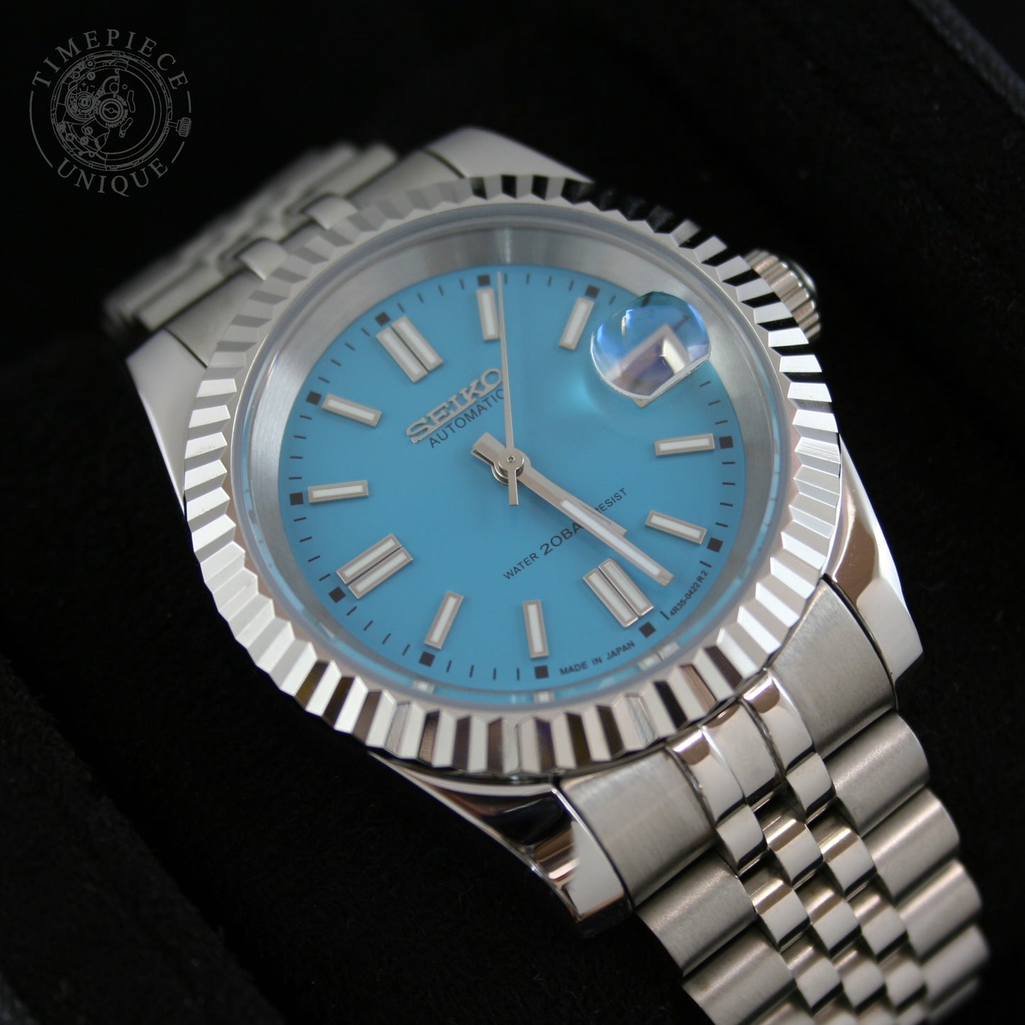 Seiko Mod - Tiffany Blue - Fluted Datejust