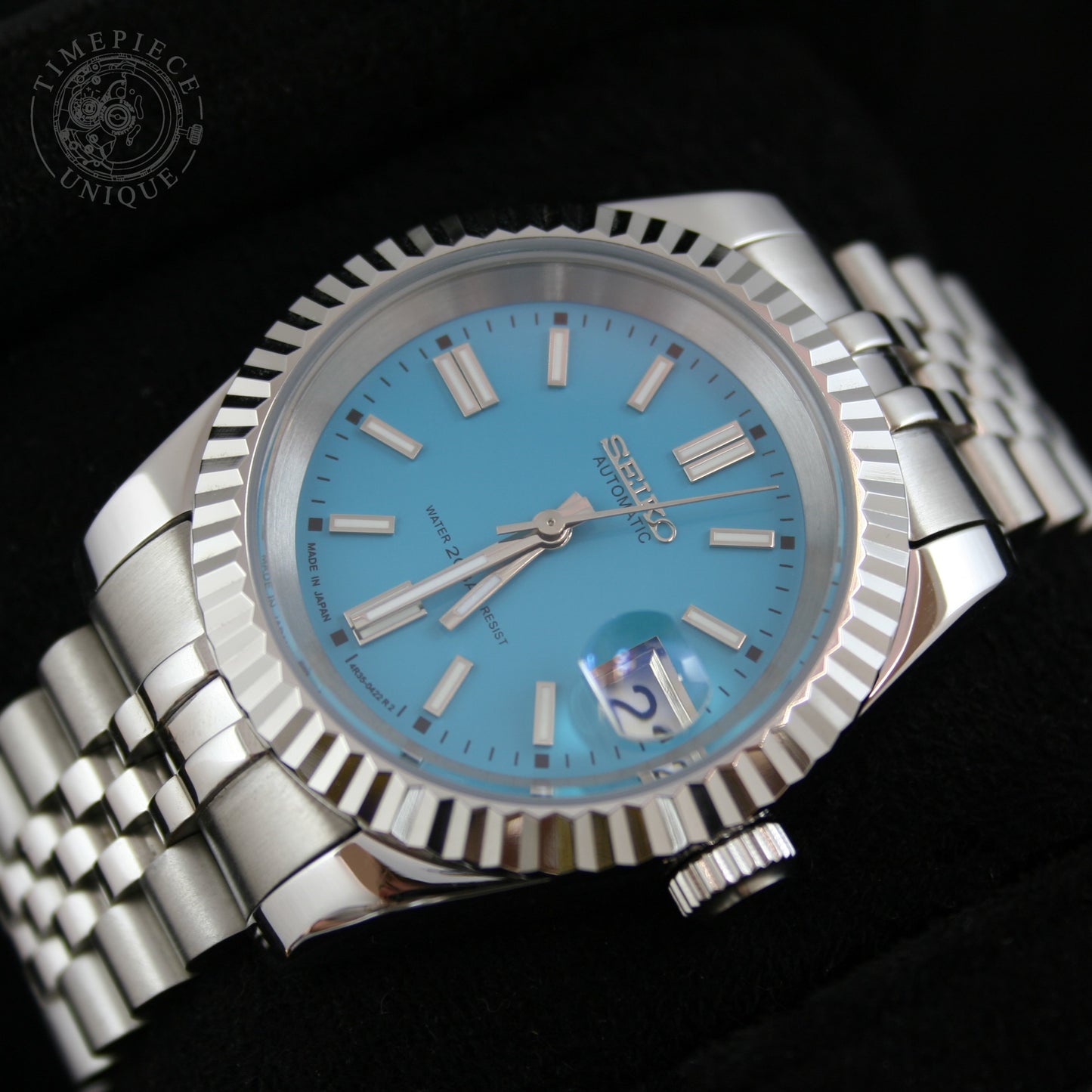 Seiko Mod - Tiffany Blue - Fluted Datejust